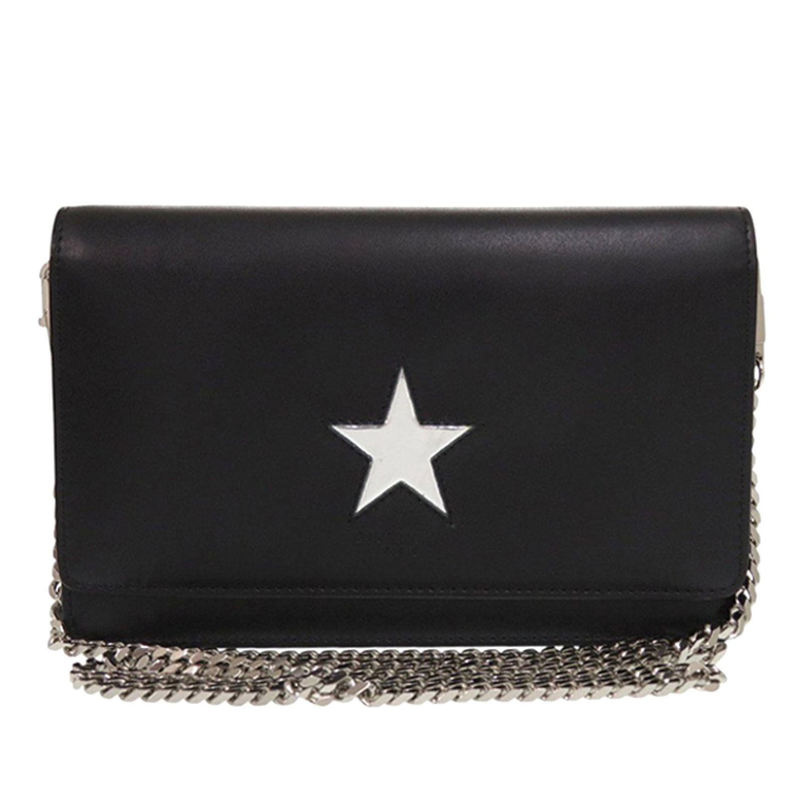 Givenchy Pandora Star Black Leather Wallet with Chain Strap (1 of 11)