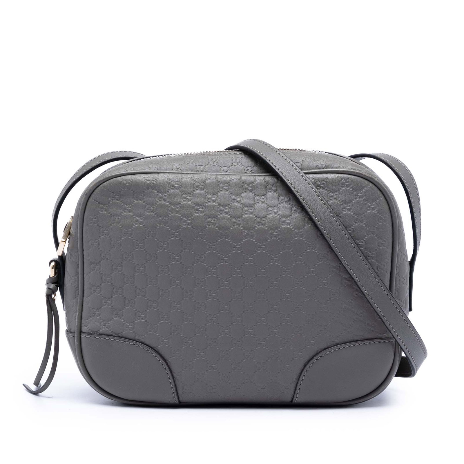 Gucci Microguccissima gray leather Bree crossbody bag (1 of 7)