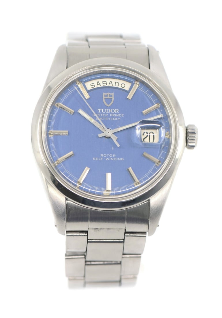 Tudor Prince Day Date Jumbo Stainless Steel Watch 7017/0 Authentic (1 of 3)