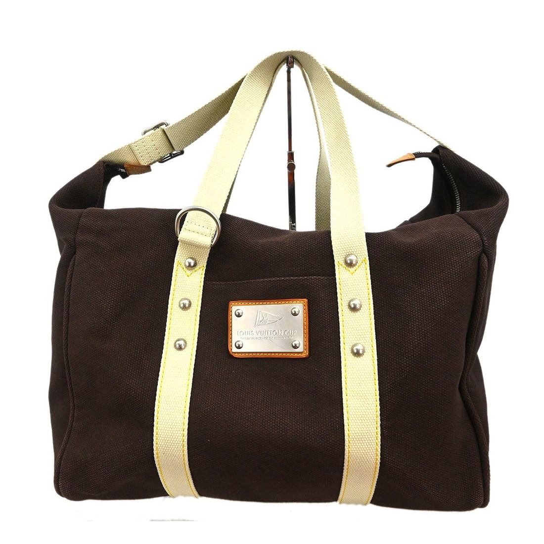 Louis Vuitton Antigua Weekend Tote Canvas Brown M80665 (1 of 12)
