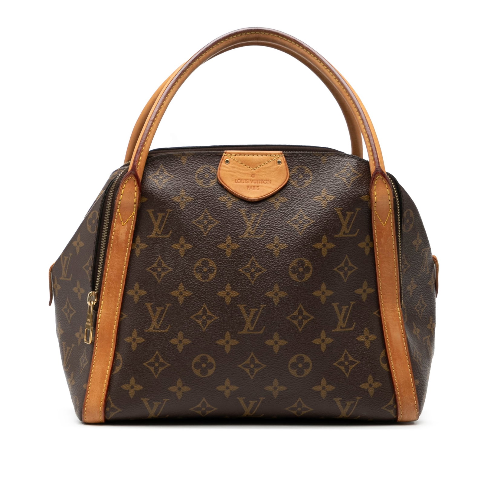 Louis Vuitton Marais MM Tote Monogram Canvas with Vachetta Leather Trim: Louis Vuitton Marais MM Tote Monogram Canvas with Vachetta Leather Trim The Louis Vuitton Monogram Marais MM is crafted from signature monogram canvas with vachetta leather trim and rolled vachetta le