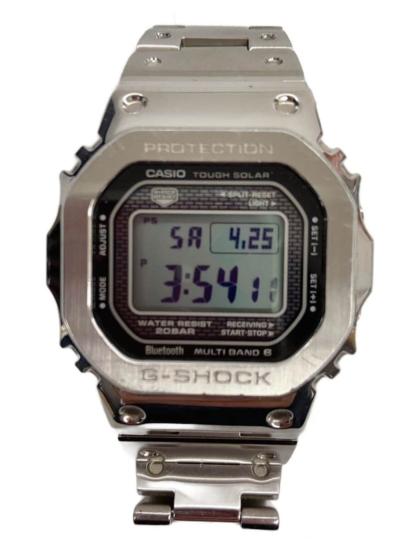 Casio G Shock Full Metal Black Stainless Steel Men's Wristwatch: Casio G Shock Full Metal Black Stainless Steel Men's Wristwatch This CASIO G-SHOCK Quartz Full Metal GMW-B5000-1JF men's wristwatch features a durable stainless steel construction in black. Designed f