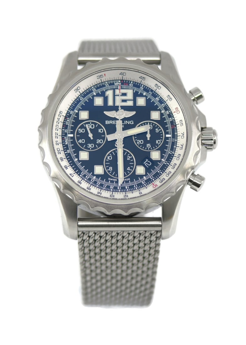 Breitling Chronospace Automatic Stainless Steel Watch A23360 with Box and Papers: Breitling Chronospace Automatic Stainless Steel Watch A23360 with Box and Papers Experience precision and luxury with the Breitling Chronospace Stainless Steel Watch A23360. This exceptional wristwatc