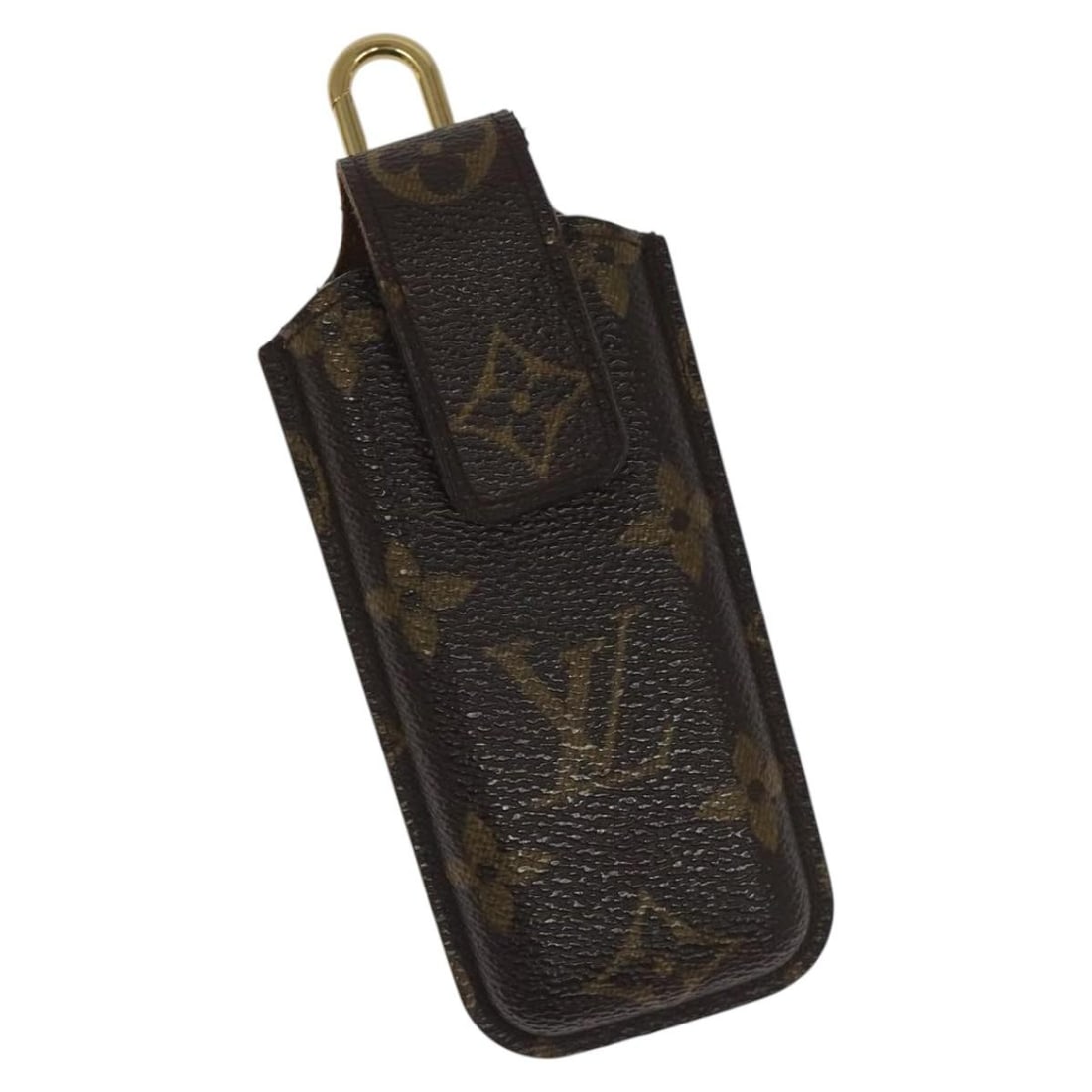 Monogram Canvas Cell Phone Case by Louis Vuitton M63050: Monogram Canvas Cell Phone Case by Louis Vuitton M63050 This Louis Vuitton Monogram Etui Telephonne Japon cell phone case is crafted from the brand's iconic monogram canvas. Designed for women, it fea