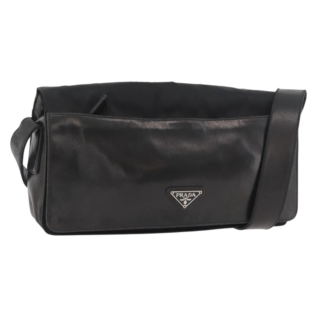 Prada black nylon women s shoulder bag with guarantee card (1 of 18)