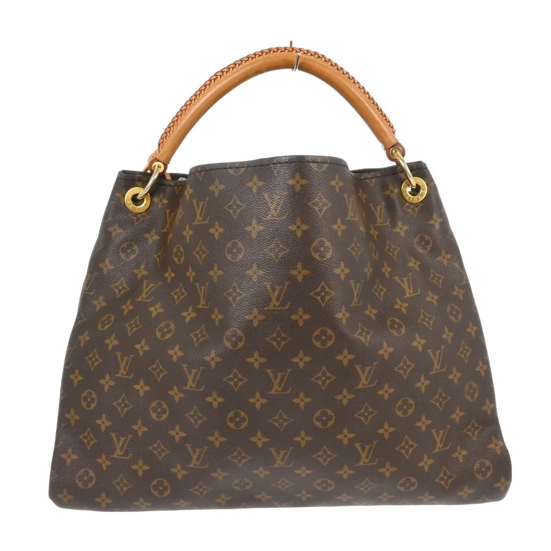 Louis Vuitton Artsy Monogram Canvas Tote Bag: Louis Vuitton Artsy Monogram Canvas Tote Bag This Louis Vuitton Artsy Handbag features the iconic Monogram canvas in brown, designed for women. The bag displays visible wear, with dirt and scratches o