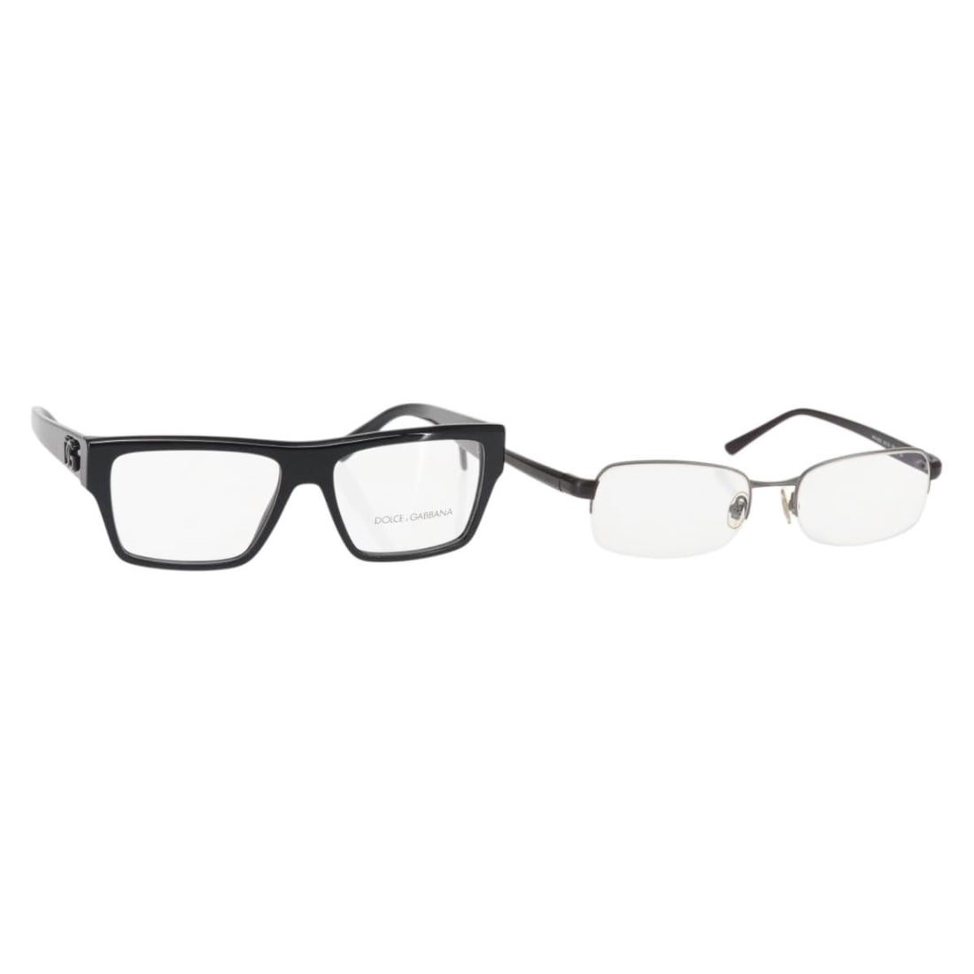 Dolce&Gabbana Black Plastic Sunglasses Set of 2 Authentic: Dolce&Gabbana Black Plastic Sunglasses Set of 2 Authentic This stylish sunglasses set features a pair of DOLCE&GABBANA and PRADA sunglasses, both crafted from durable plastic in a classic black color.