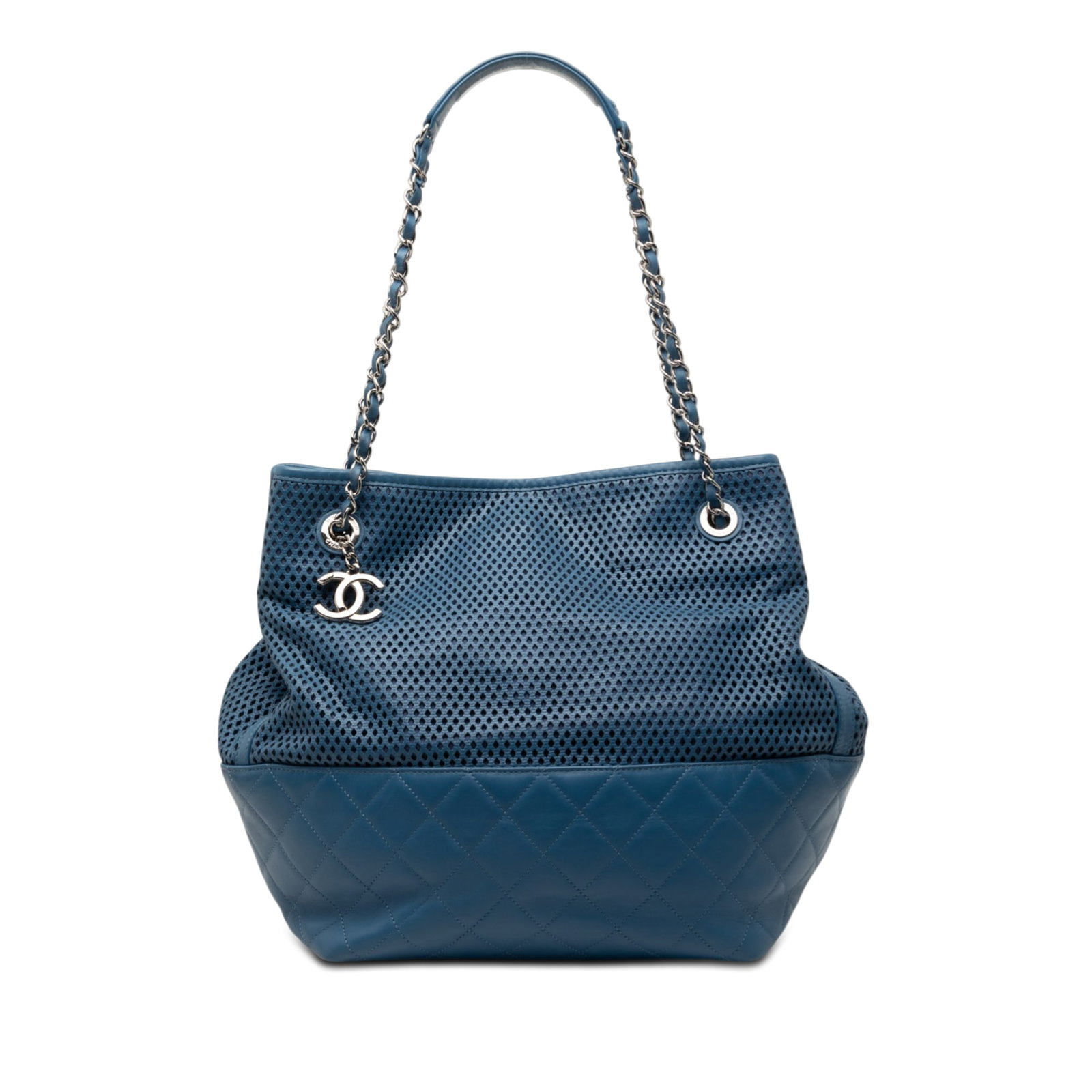 Chanel Up In The Air Perforated Leather North South Tote Bag (1 of 9)