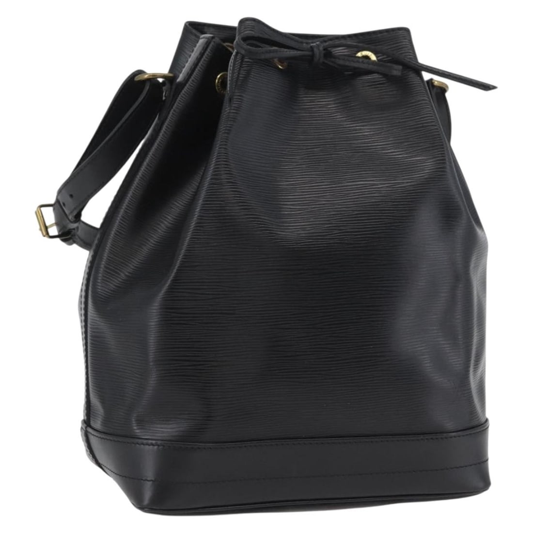 Louis Vuitton Epi Leather Noe Black Shoulder Bag M44002: Louis Vuitton Epi Leather Noe Black Shoulder Bag M44002 This LOUIS VUITTON Epi Noe Shoulder Bag features the brand's signature black Epi leather and a classic bucket silhouette. Designed for women, it