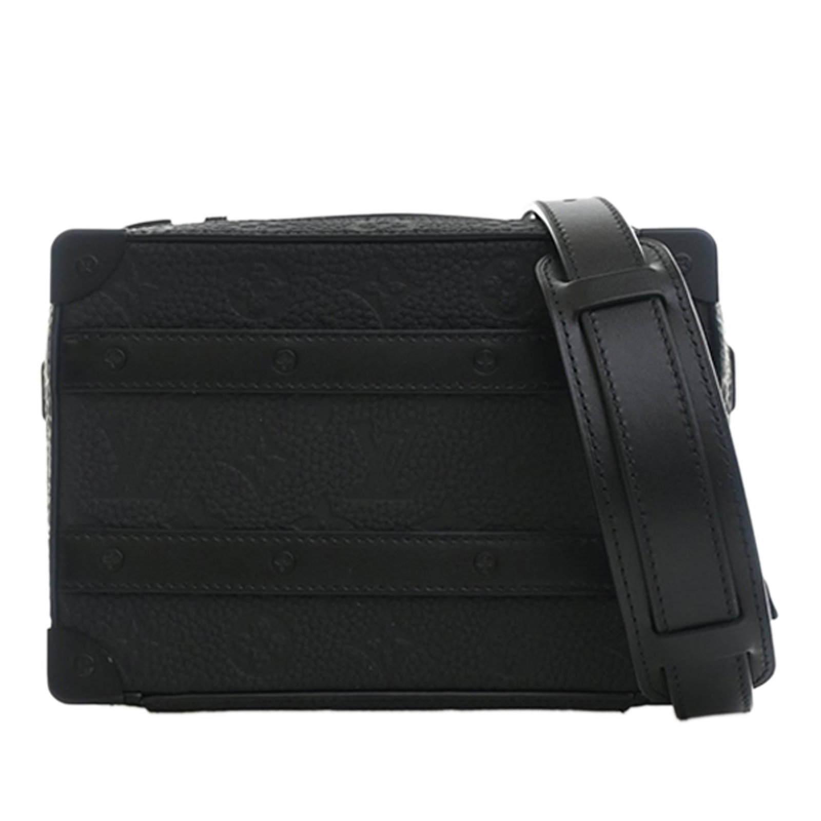 Louis Vuitton Monogram Taurillon black leather trunk bag (1 of 13)