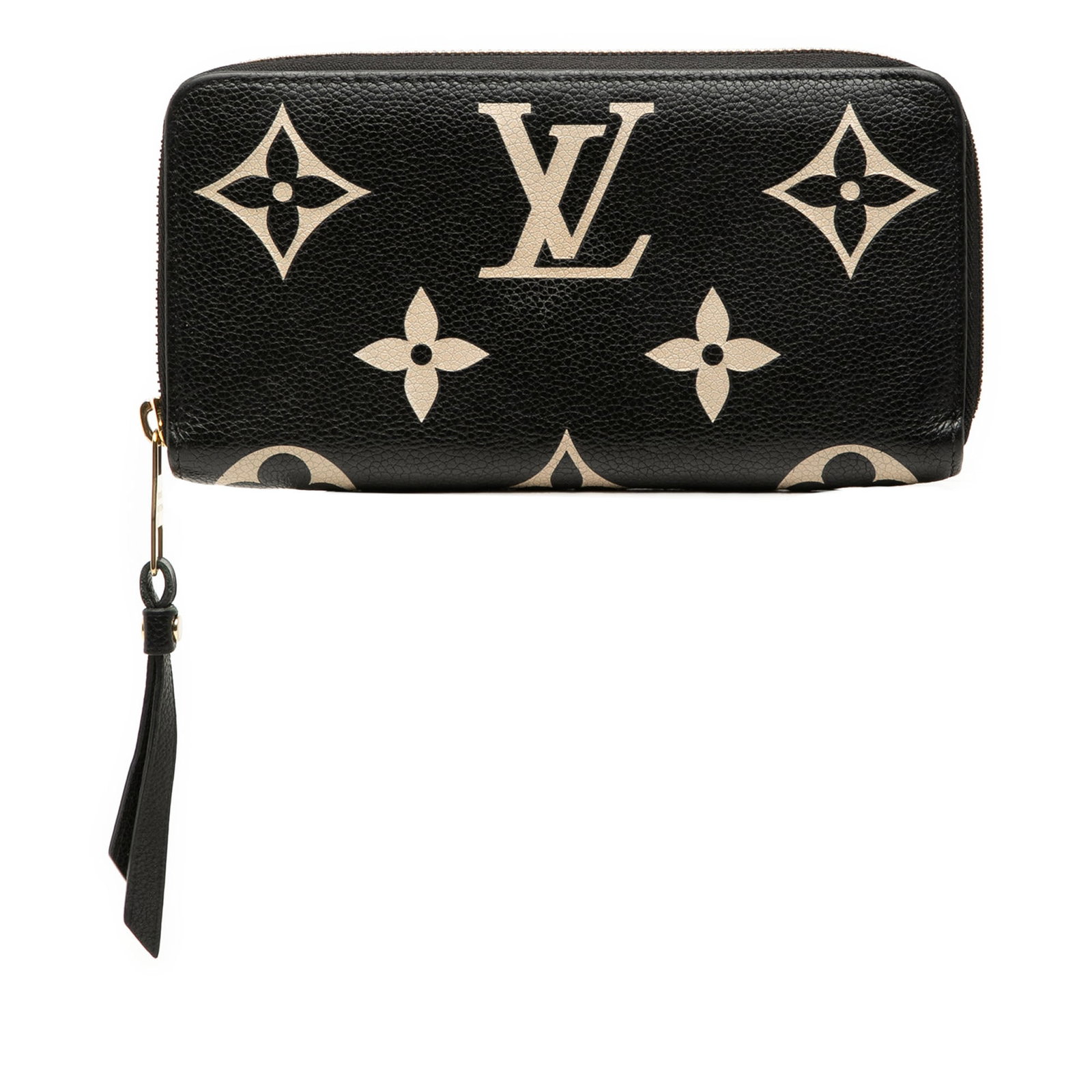 Louis Vuitton Empreinte Giant Bicolor Leather Zippy Wallet Black: Louis Vuitton Empreinte Giant Bicolor Leather Zippy Wallet Black This Louis Vuitton Monogram Empreinte Giant Bicolor Zippy Long Wallet features monogram-embossed leather in a striking bicolor design. 