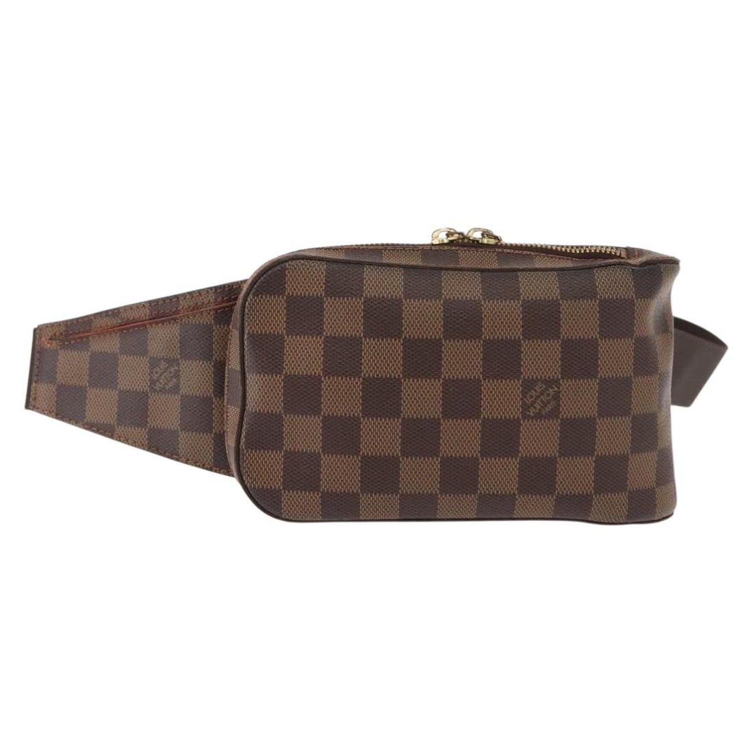 Louis Vuitton Geronimos Brown Canvas Unisex Waist Bag: Louis Vuitton Geronimos Brown Canvas Unisex Waist Bag The Louis Vuitton Geronimos Waist Bag is crafted from brown canvas and designed for unisex use. Made in Spain, this waist bag features a spacious 