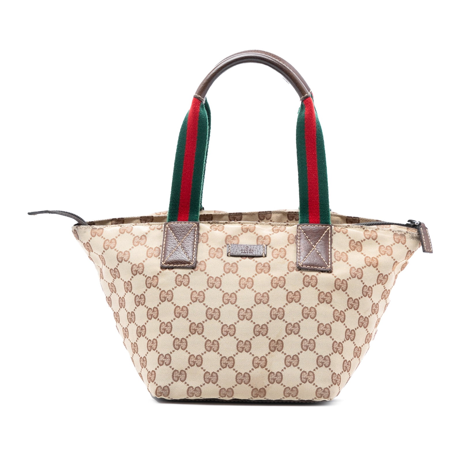 Gucci GG Canvas Beige Tote with Web Handles (1 of 7)