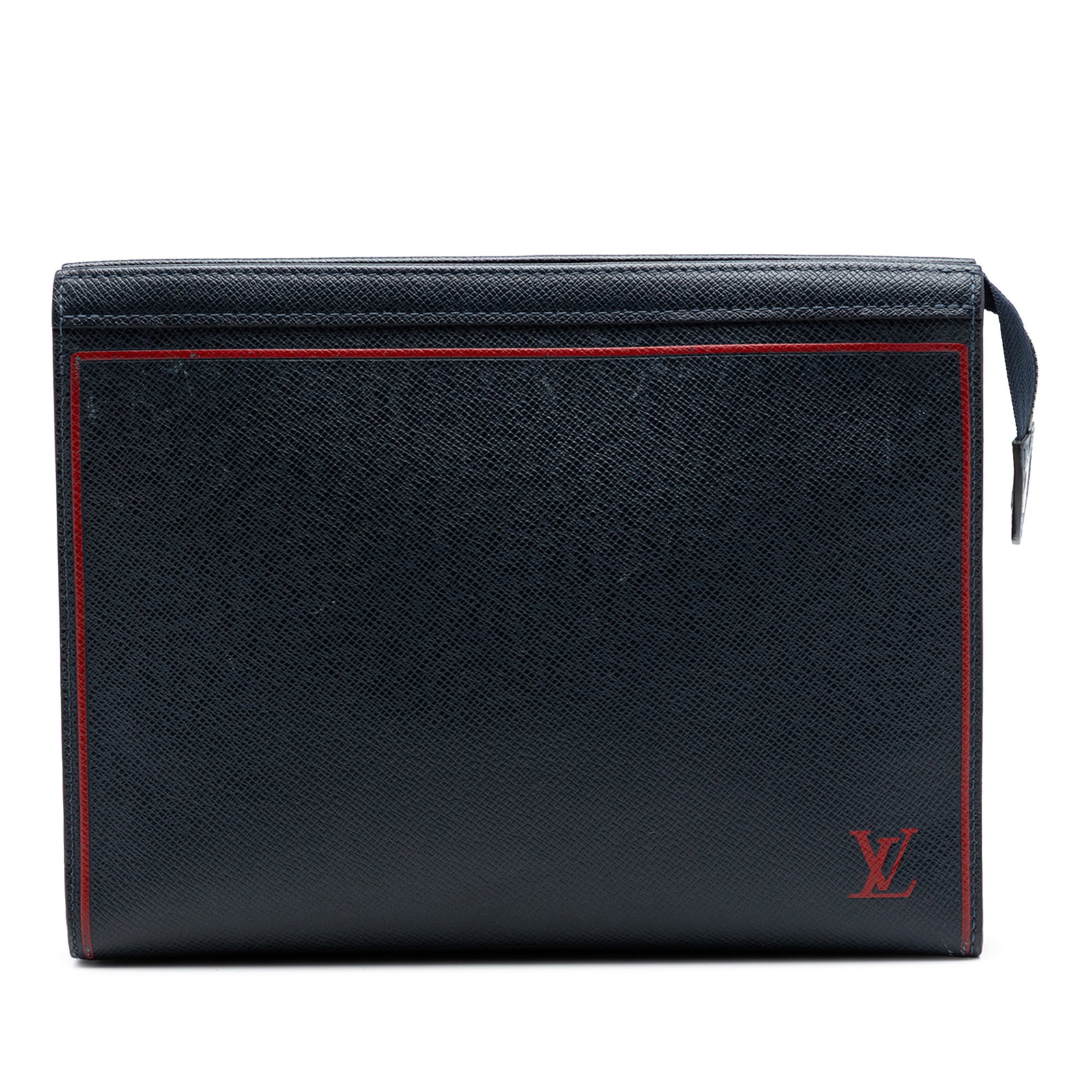 Louis Vuitton Taiga blue zip pouch Voyage MM: Louis Vuitton Taiga blue zip pouch Voyage MM This Louis Vuitton Taiga Pochette Voyage MM is crafted from blue Taiga leather and features a sleek top zip closure with interior slip pockets for organiza