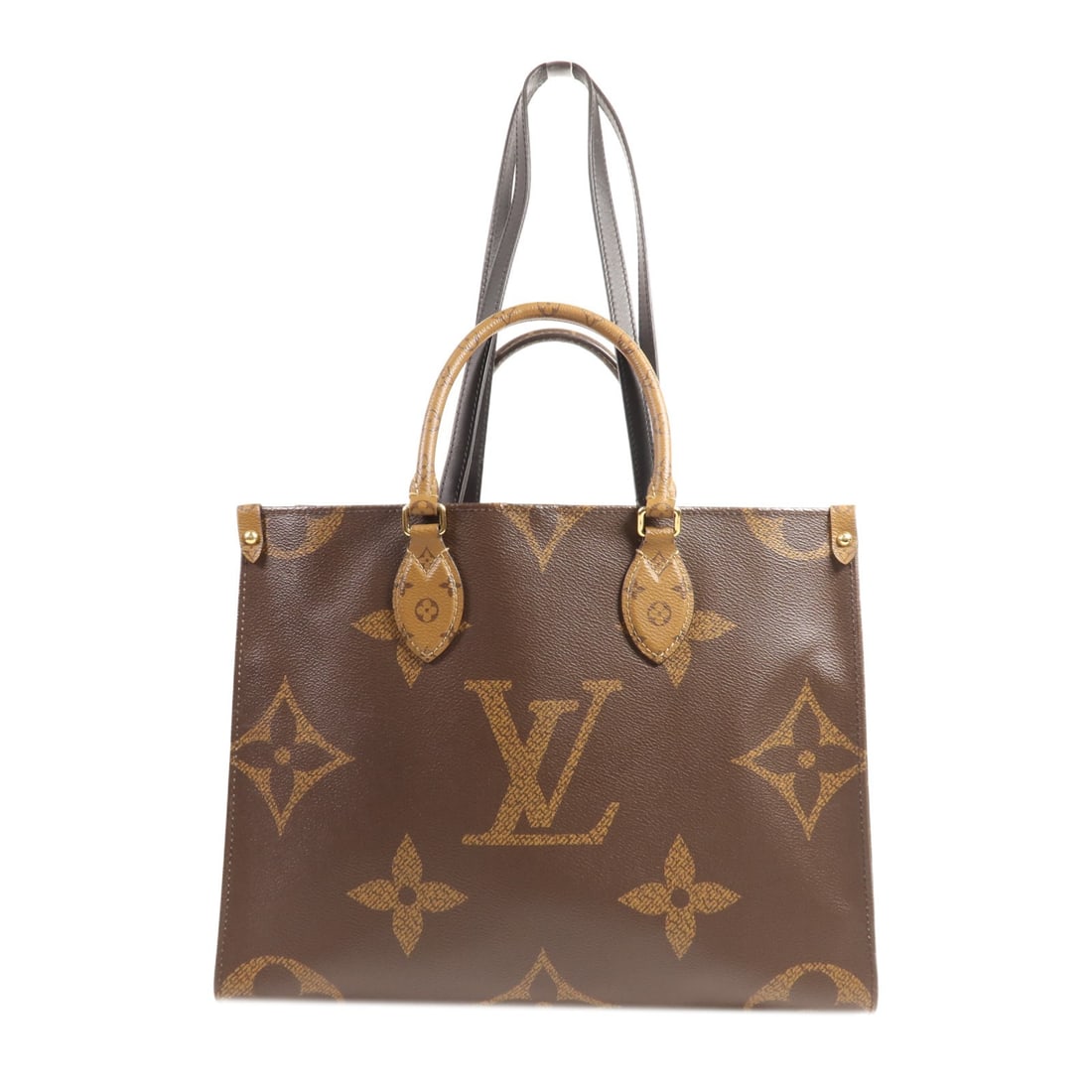 Louis Vuitton On The Go MM Brown Monogram Giant 2 Way Bag (1 of 16)