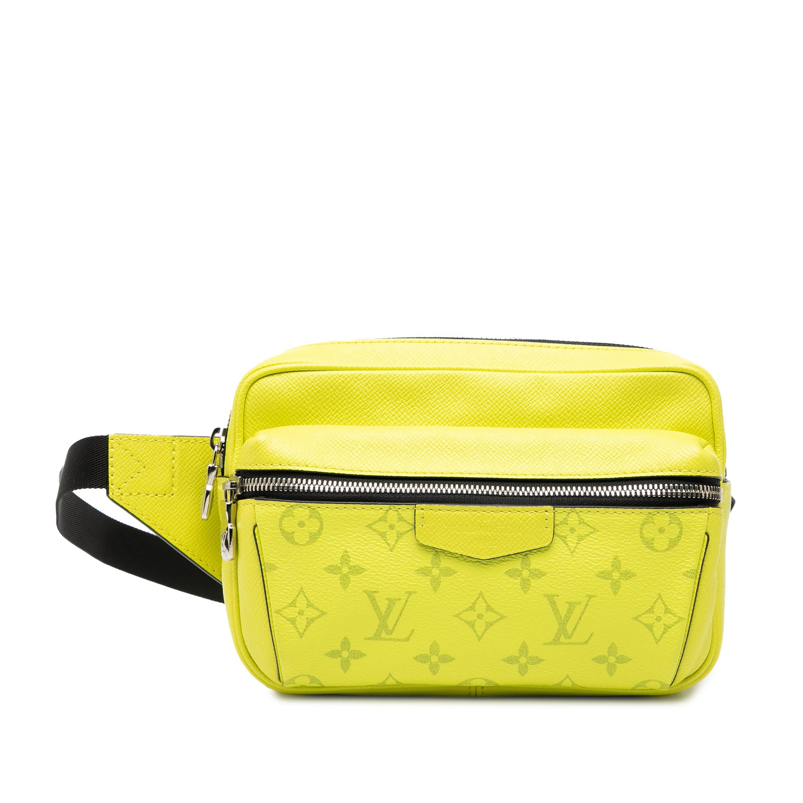 Louis Vuitton Taigarama Yellow Monogram Canvas Outdoor Belt Bag: Louis Vuitton Taigarama Yellow Monogram Canvas Outdoor Belt Bag This Louis Vuitton Monogram Taigarama Outdoor Bumbag features monogram canvas and taiga leather construction in a vibrant yellow color. 