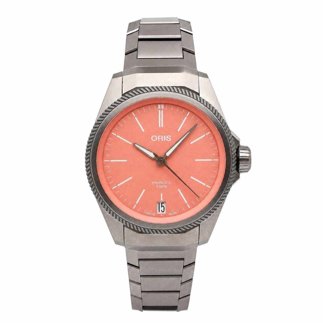 Oris ProPilot X Titanium Pink Dial Automatic 39mm Wristwatch (1 of 6)