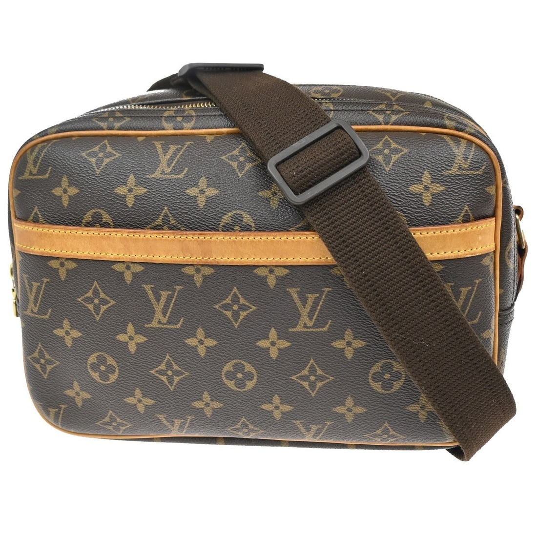 Louis Vuitton Monogram Canvas Female Reporter Bag 29x21x13cm: Louis Vuitton Monogram Canvas Female Reporter Bag 29x21x13cm This Louis Vuitton Reporter Bag features the iconic monogram canvas in brown, designed for women. It measures 29cm x 21cm x 13cm and was ma