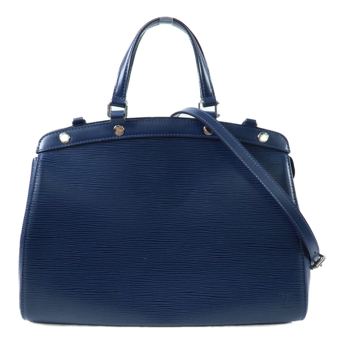 Louis Vuitton Blair MM Navy Epi Leather Shoulder Bag with Silver Hardware: Louis Vuitton Blair MM Navy Epi Leather Shoulder Bag with Silver Hardware This Louis Vuitton Blair MM 2-way shoulder bag is crafted from navy Epi leather and features a versatile design that can be ca
