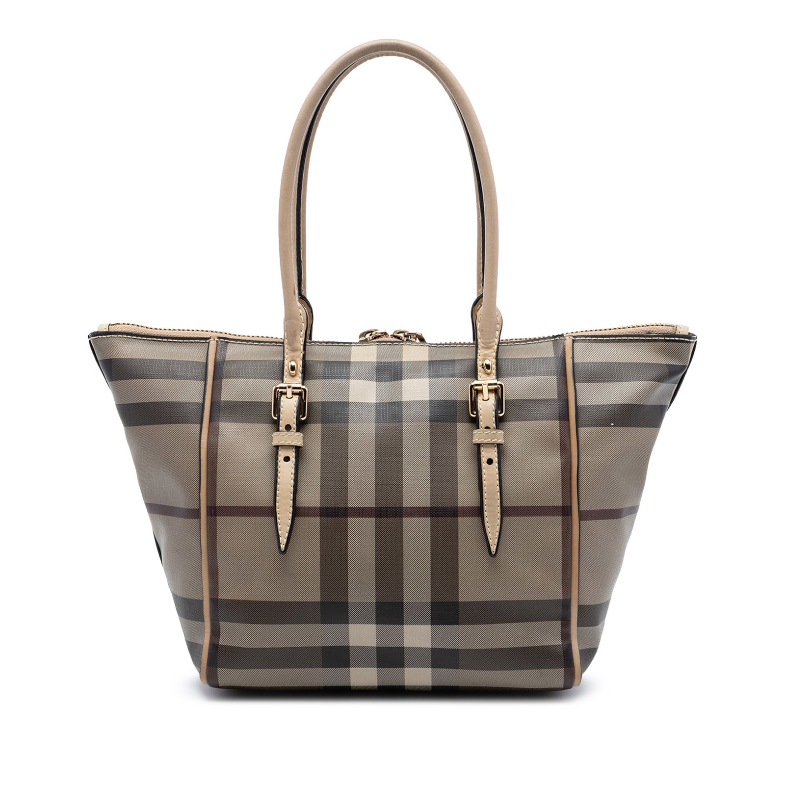 Burberry Salisbury Tote in Smoke Check Coated Canvas (1 of 7)