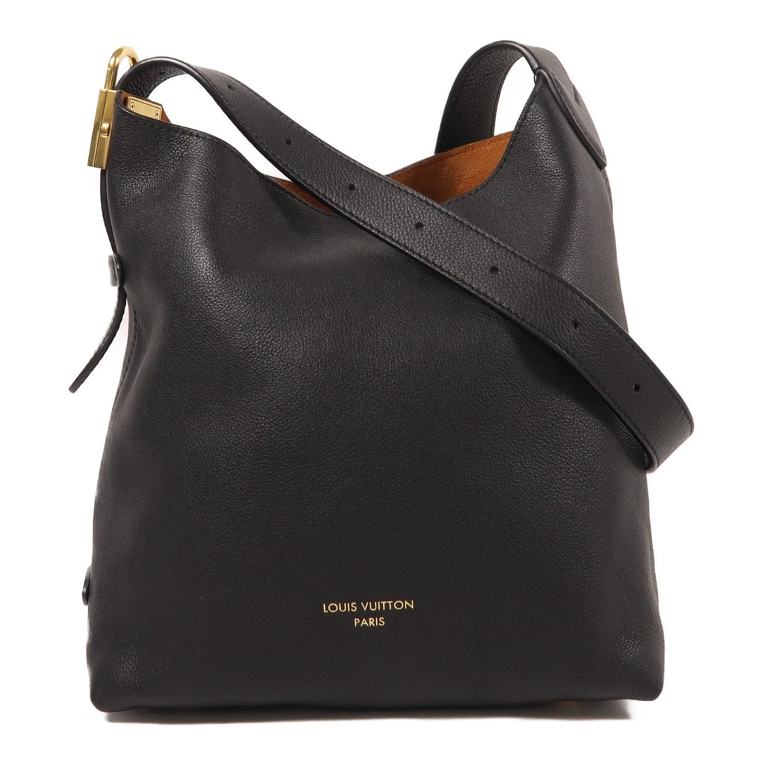 Louis Vuitton Low Key Hobo PM Black Calfskin Shoulder Bag: Louis Vuitton Low Key Hobo PM Black Calfskin Shoulder Bag This Louis Vuitton Low Key Hobo PM shoulder bag features a sophisticated black calfskin exterior and gold-tone hardware. Designed for women, t