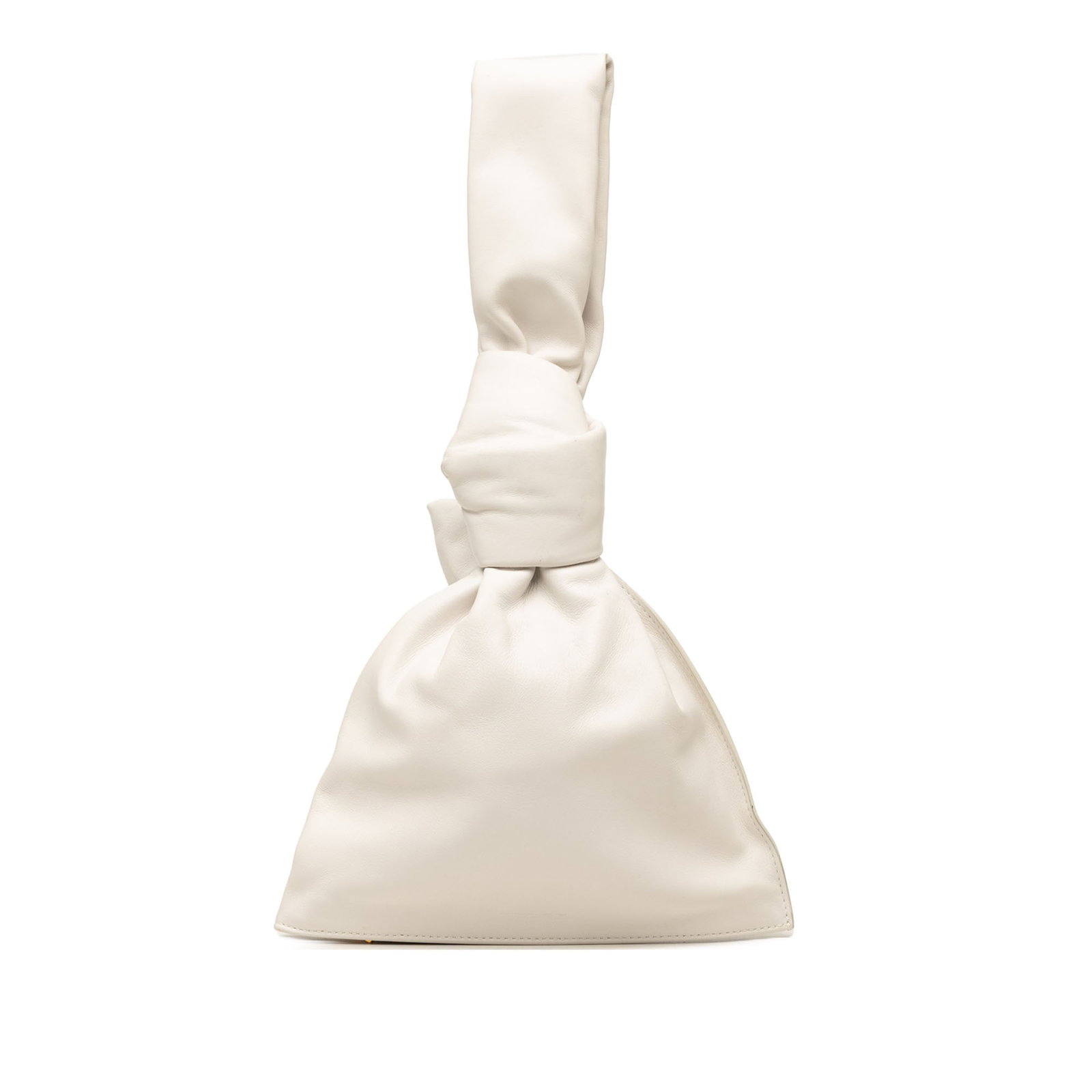 Bottega Veneta BV Twist Mini Leather Bag White: Bottega Veneta BV Twist Mini Leather Bag White This Bottega Veneta Mini Calfskin BV Twist Bag features a sleek leather body, a flat leather handle, and a convenient bottom zip closure. The bag comes i