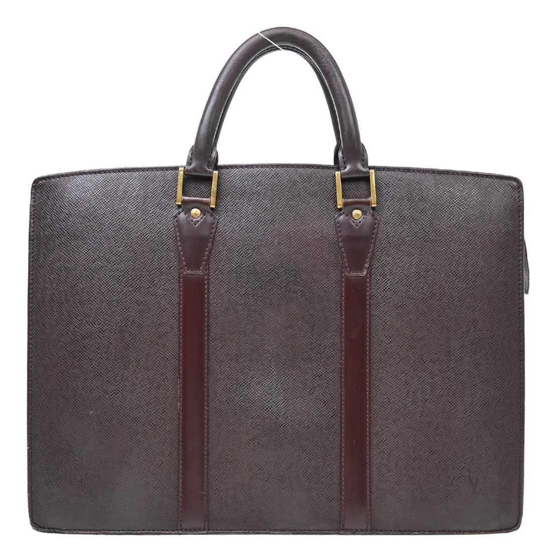 Louis Vuitton Porte Documents Rosan Taiga Top Handle Bag: Louis Vuitton Porte Documents Rosan Taiga Top Handle Bag This Louis Vuitton Taiga Porte Documents Rosan handbag features a medium-sized silhouette crafted from Taiga leather in a striking red finish. 