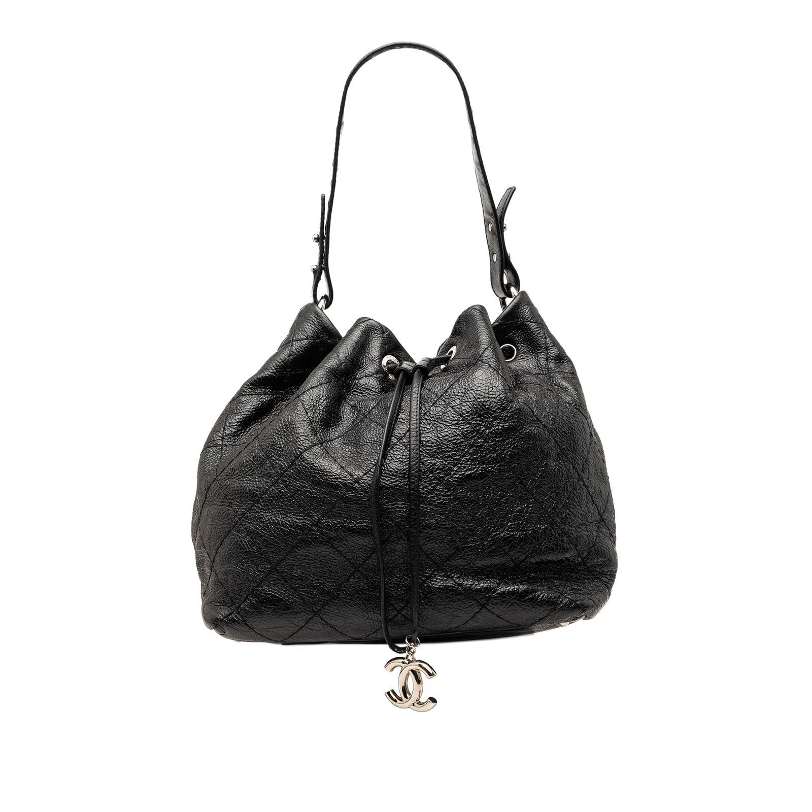 Chanel On The Road black calfskin bucket bag (1 of 7)