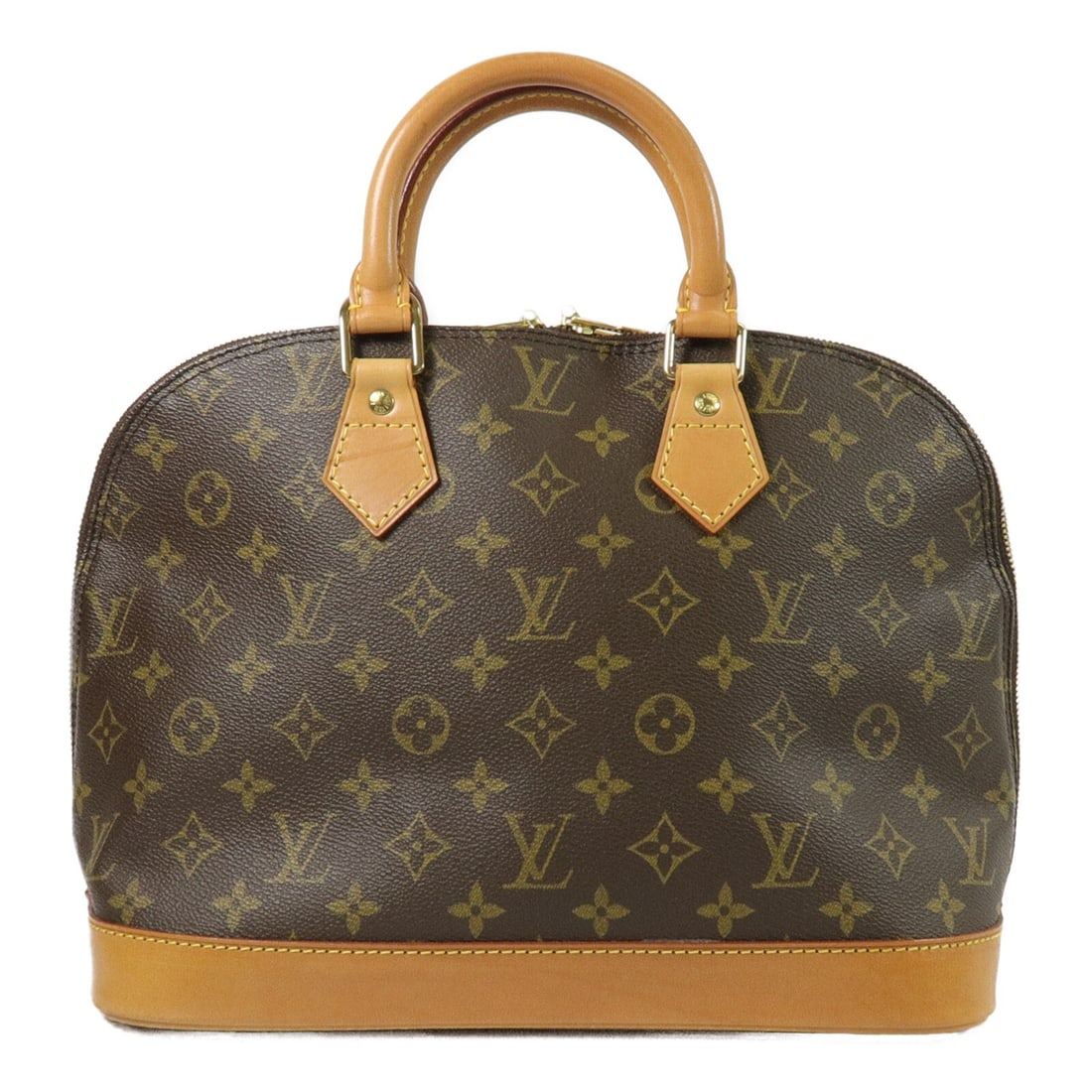 Louis Vuitton Alma PM Monogram Brown Handbag GHW: Louis Vuitton Alma PM Monogram Brown Handbag GHW This Louis Vuitton Alma PM handbag features the iconic Monogram pattern in brown with gold-tone hardware. Crafted from durable PVC coated canvas, it of