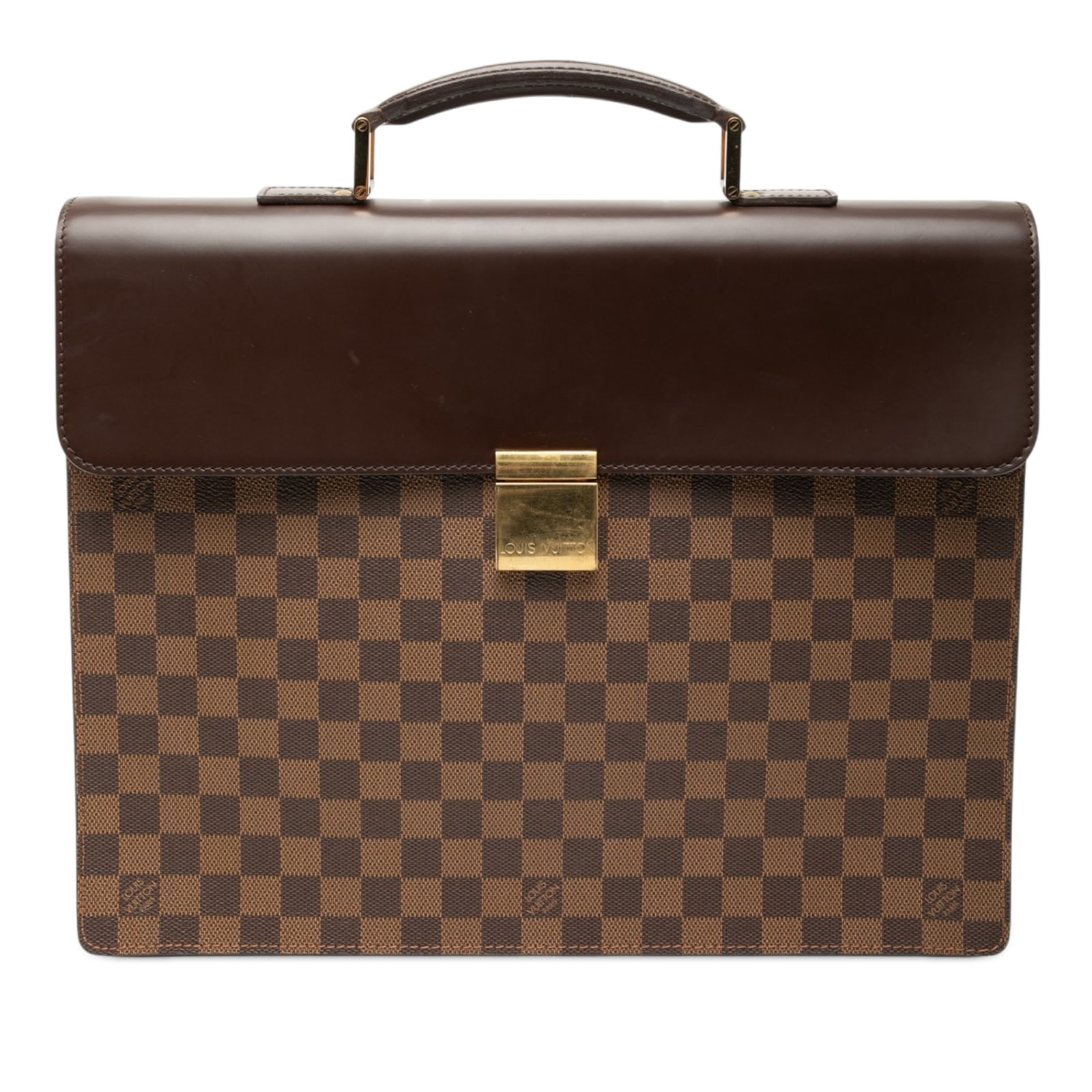 Louis Vuitton Altona PM Damier Ebene Brown Bag: Louis Vuitton Altona PM Damier Ebene Brown Bag The Louis Vuitton Damier Ebene Altona PM is crafted with the signature Damier Ebene canvas and features a front leather flap with a push lock closure. It