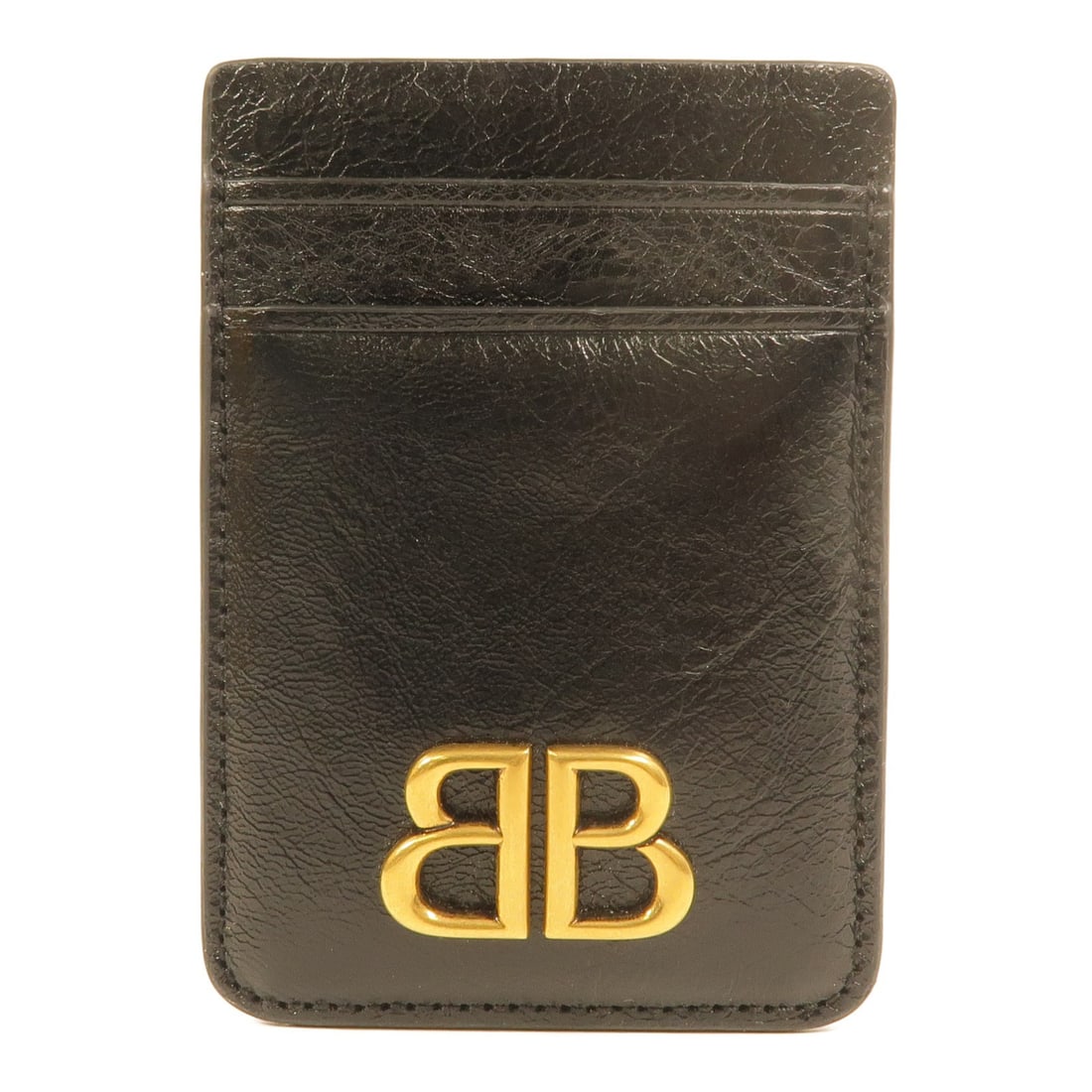 Balenciaga black lambskin card holder GHW: Balenciaga black lambskin card holder GHW This Balenciaga card case is crafted from high-quality black lambskin leather, offering a sleek and elegant accessory for organizing your cards. Designed for 