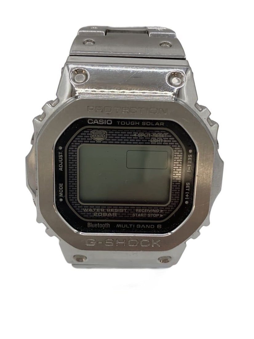 CASIO G-SHOCK stainless steel men's wristwatch Multi-Band 6: CASIO G-SHOCK stainless steel men's wristwatch Multi-Band 6 This CASIO G-SHOCK Full Metal Multi-Band 6 GMW-B5000 men's wristwatch features a robust stainless steel construction and originates from Jap