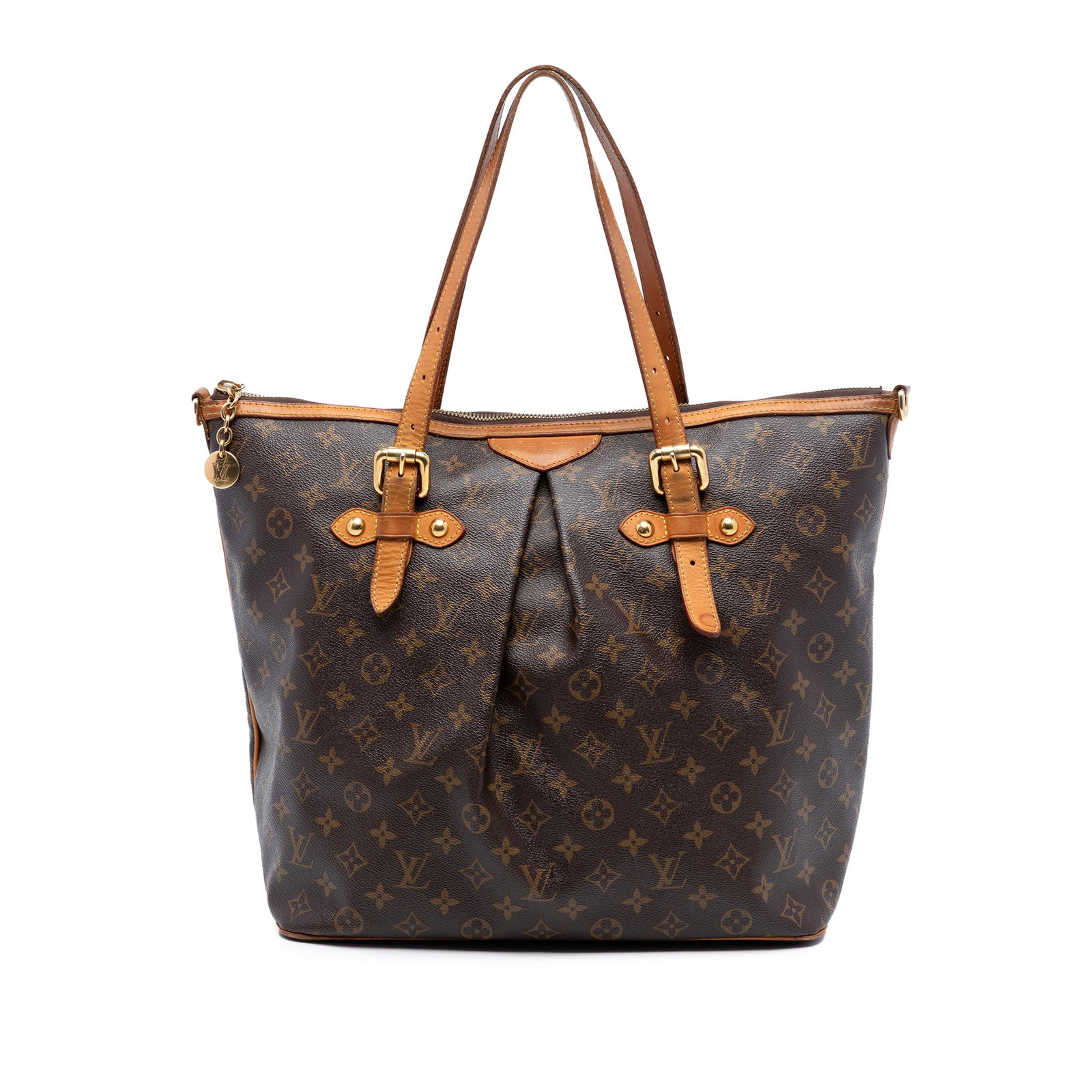 Louis Vuitton Palermo GM Brown Monogram Canvas Shoulder Bag: Louis Vuitton Palermo GM Brown Monogram Canvas Shoulder Bag The Louis Vuitton Monogram Palermo GM features a classic monogram canvas body complemented by vachetta leather trim and flat vachetta leathe