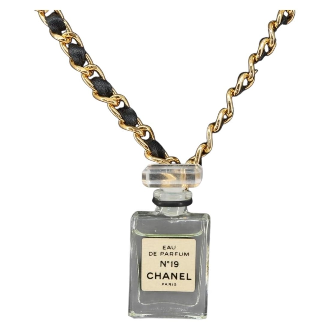 CHANEL Gold Metal Perfume Pendant Necklace Auth: CHANEL Gold Metal Perfume Pendant Necklace Auth This CHANEL necklace features a gold-tone metal design with the iconic CC motif. The necklace measures approximately 59 cm (23.2 inches) in total length