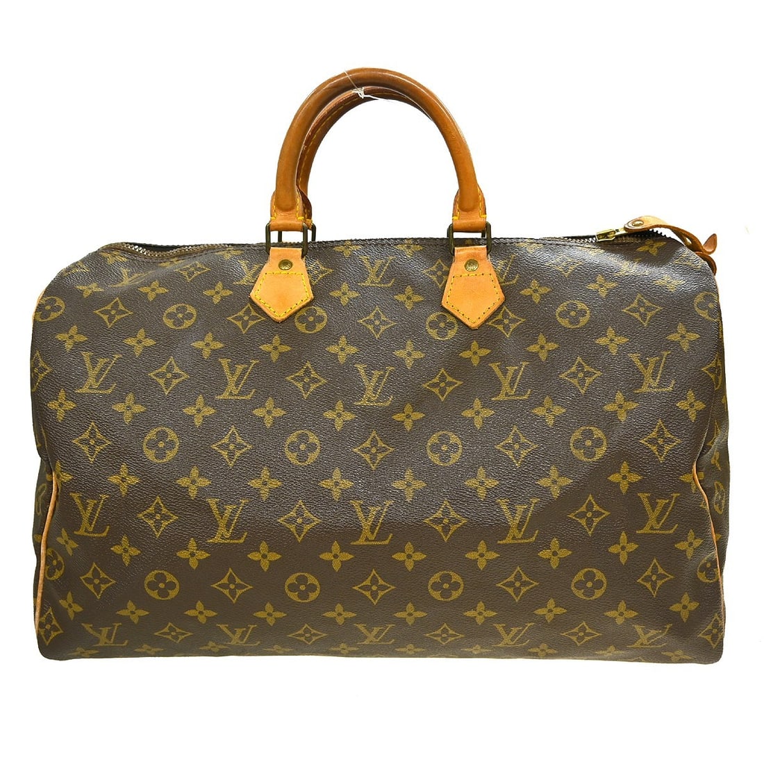 Louis Vuitton Speedy Canvas Brown Tote 40cm x 26cm x 19cm: Louis Vuitton Speedy Canvas Brown Tote 40cm x 26cm x 19cm This Louis Vuitton Speedy Handbag features the classic Monogram Canvas in brown. Designed for women, it offers a spacious interior and is craf