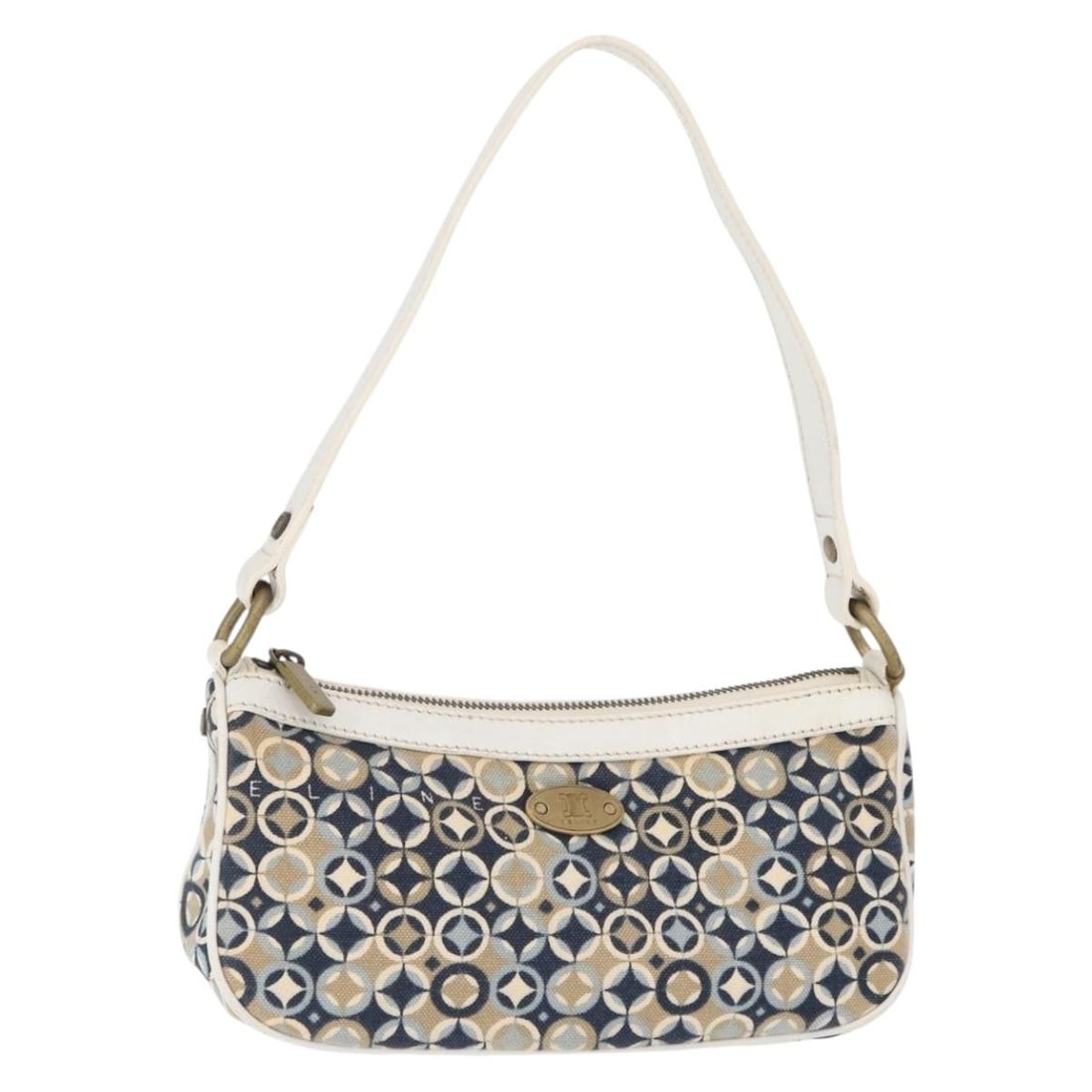 CELINE Navy Canvas Accessory Pouch Made in Italy: CELINE Navy Canvas Accessory Pouch Made in Italy This authentic CELINE accessory pouch is crafted from durable navy canvas, making it a stylish and functional addition to your collection. Designed in 