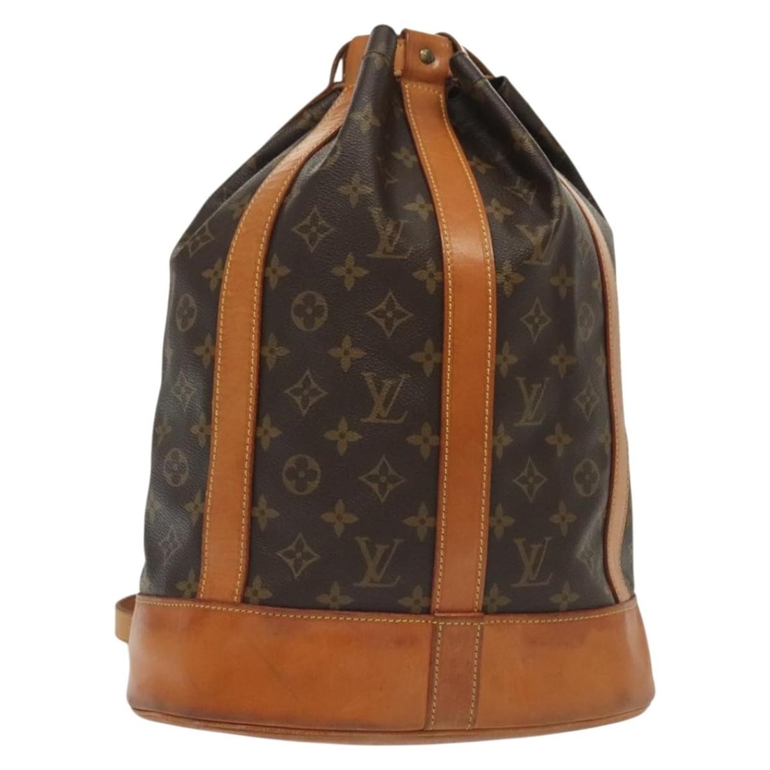 Louis Vuitton Randonnee PM Monogram Canvas Shoulder Bag M42243: Louis Vuitton Randonnee PM Monogram Canvas Shoulder Bag M42243 This Louis Vuitton Monogram Randonnee PM Shoulder Bag is crafted from signature monogram canvas and features a classic bucket-style silho