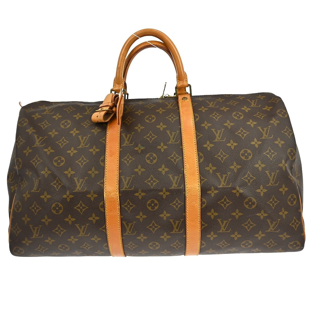 Louis Vuitton Keepall Monogram Canvas Travel Bag: Louis Vuitton Keepall Monogram Canvas Travel Bag This Louis Vuitton Keepall Bag features the iconic monogram canvas in brown, designed for unisex use. Made in France, the bag is in good condition with