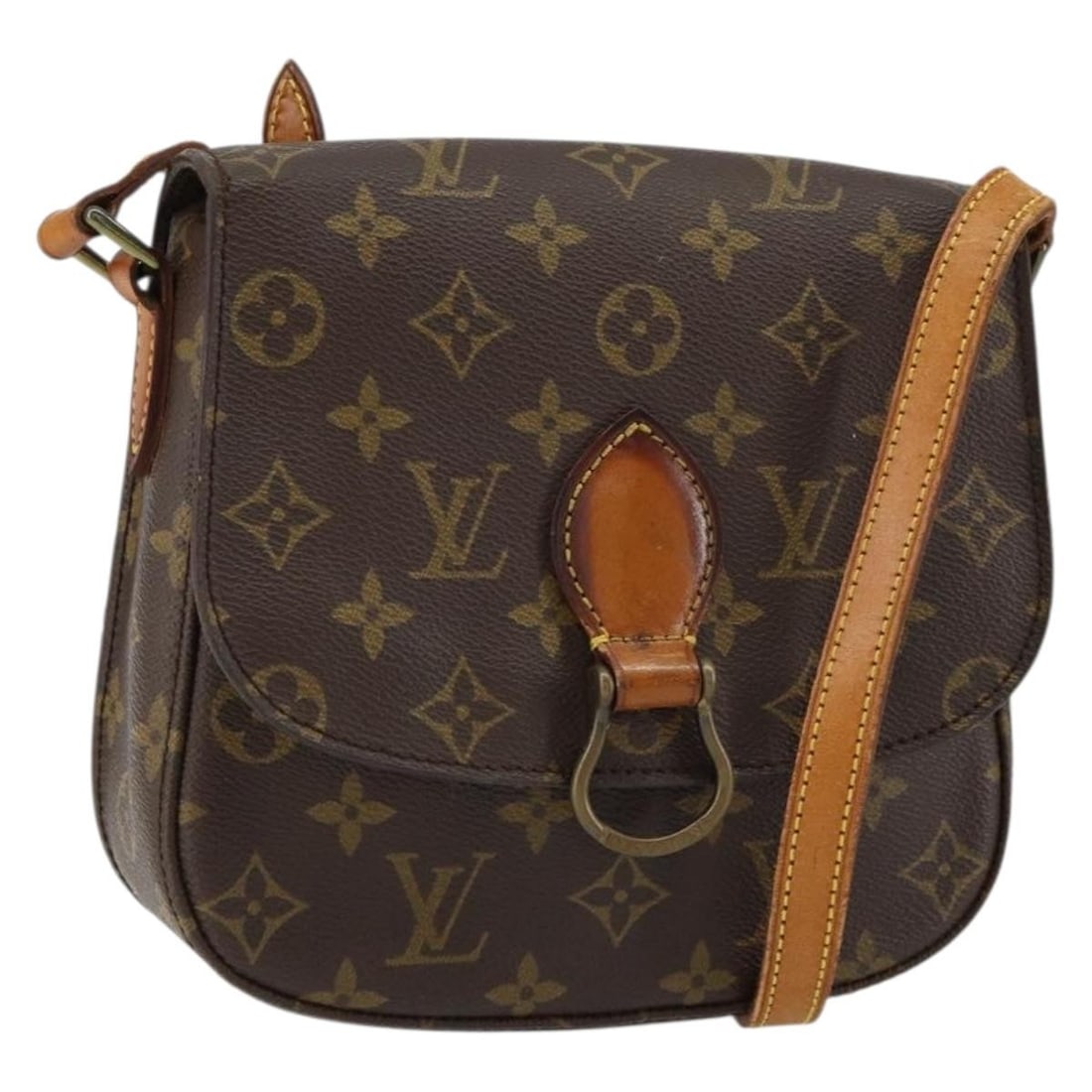LOUIS VUITTON Monogram Saint Cloud MM Shoulder Bag M51243 Auth: LOUIS VUITTON Monogram Saint Cloud MM Shoulder Bag M51243 Auth This authentic LOUIS VUITTON Monogram Saint Cloud MM Shoulder Bag (Product No. M51243) is a stylish accessory made from durable Monogram 