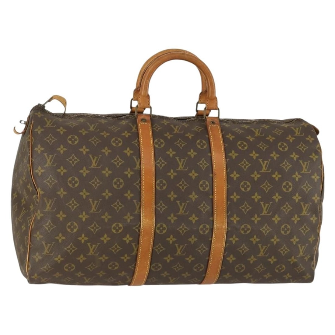 Louis Vuitton Keepall 55 Monogram Canvas Boston Bag M41424 Vintage Travel: Louis Vuitton Keepall 55 Monogram Canvas Boston Bag M41424 Vintage Travel This is a vintage Louis Vuitton Monogram Keepall 55 Boston bag, model M41424, crafted from signature monogram canvas. The bag 