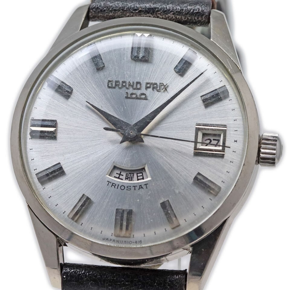 ORIENT Grand Prix 100 Tridostat S65409 Automatic 100 Jewels Unisex Watch: ORIENT Grand Prix 100 Tridostat S65409 Automatic 100 Jewels Unisex Watch Introducing the ORIENT Grand Prix 100 Tridostat Ref. S65409, a stunning unisex wristwatch that embodies the elegance of the 196