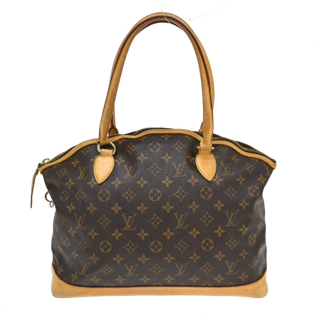 Louis Vuitton Lockit Monogram Canvas Handbag: Louis Vuitton Lockit Monogram Canvas Handbag This Louis Vuitton Lockit Handbag features the iconic Monogram Canvas in brown, designed for women. The bag is crafted in France and offers a spacious inte