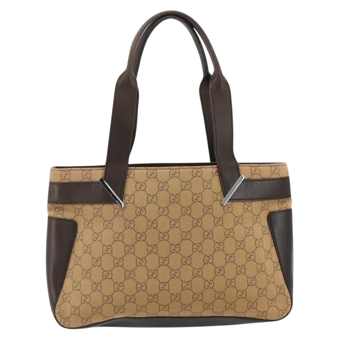 Gucci Beige Canvas Vintage Tote Bag 31cm x 22cm x 7cm: Gucci Beige Canvas Vintage Tote Bag 31cm x 22cm x 7cm This Gucci vintage tote is crafted from beige canvas with leather trim and features a spacious interior. Designed for women, it shows visible sign