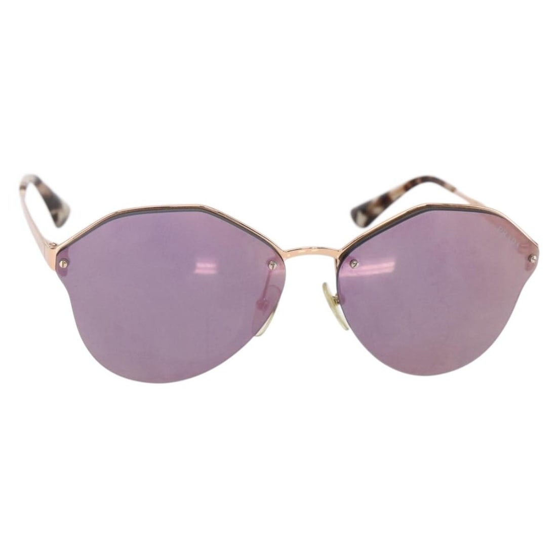 PRADA BA6880 Sunglasses Purple Champagne Gold Authentic Italy (1 of 11)