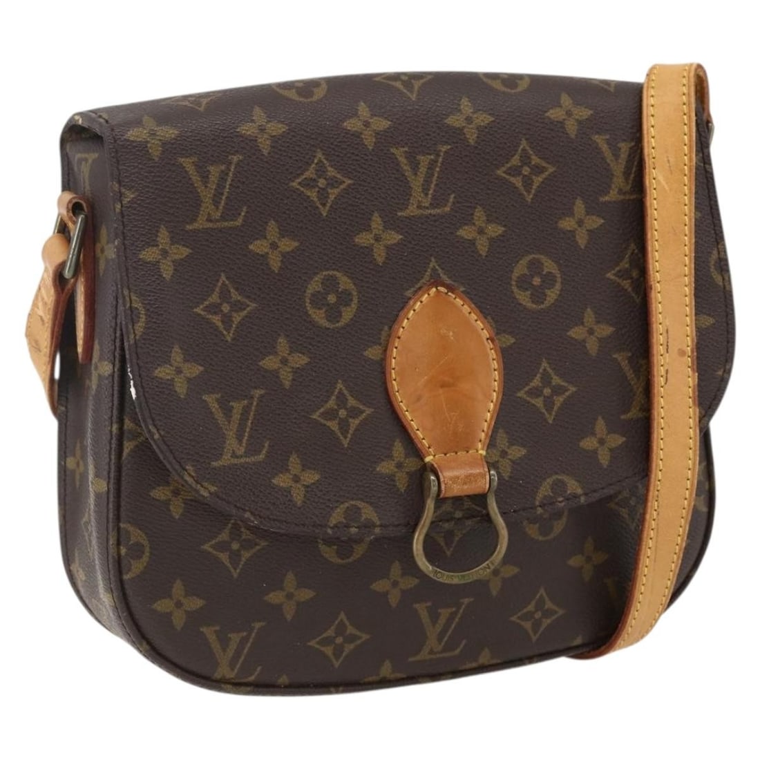 Louis Vuitton Saint Cloud GM Monogram Canvas Shoulder Bag M51242 France: Louis Vuitton Saint Cloud GM Monogram Canvas Shoulder Bag M51242 France This is a Louis Vuitton Monogram Saint Cloud GM Shoulder Bag, model M51242, crafted from the signature Monogram canvas. Designed