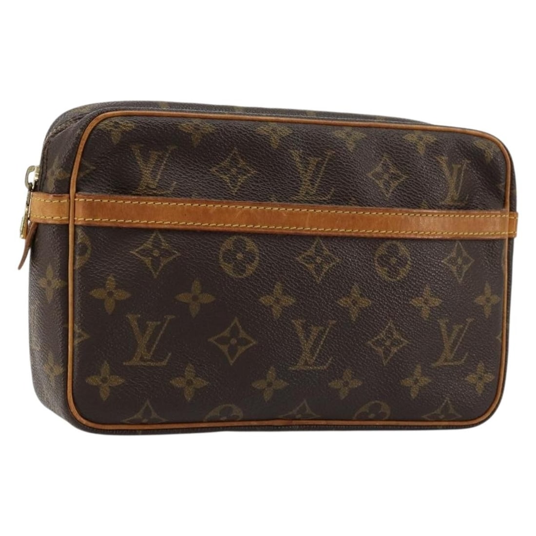 Louis Vuitton Compiegne 23 Monogram Canvas Clutch M51847: Louis Vuitton Compiegne 23 Monogram Canvas Clutch M51847 This Louis Vuitton Compiegne 23 clutch bag features the iconic Monogram Canvas and is designed for women. Crafted in France, the bag measures a
