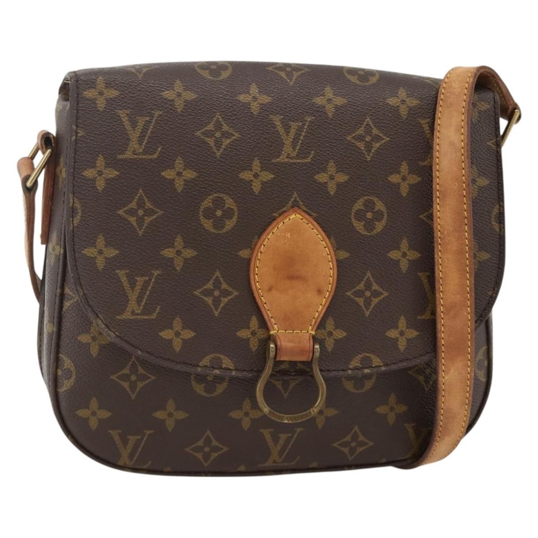 Saint Cloud GM Monogram Canvas Shoulder Bag M51242 by Louis Vuitton: Saint Cloud GM Monogram Canvas Shoulder Bag M51242 by Louis Vuitton This Louis Vuitton Monogram Saint Cloud GM Shoulder Bag features the brand's signature monogram canvas in classic brown tones. Desig