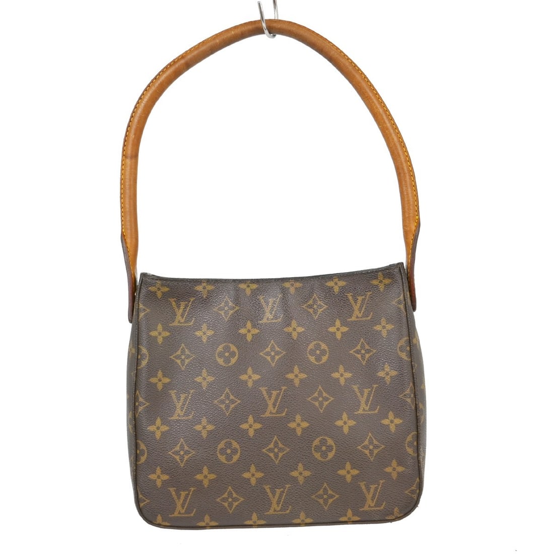 Louis Vuitton Mini Looping Monogram Canvas Medium Handbag: Louis Vuitton Mini Looping Monogram Canvas Medium Handbag This Louis Vuitton Looping MM handbag features the iconic monogram canvas leather exterior with a brown top handle and magnetic closure. The m