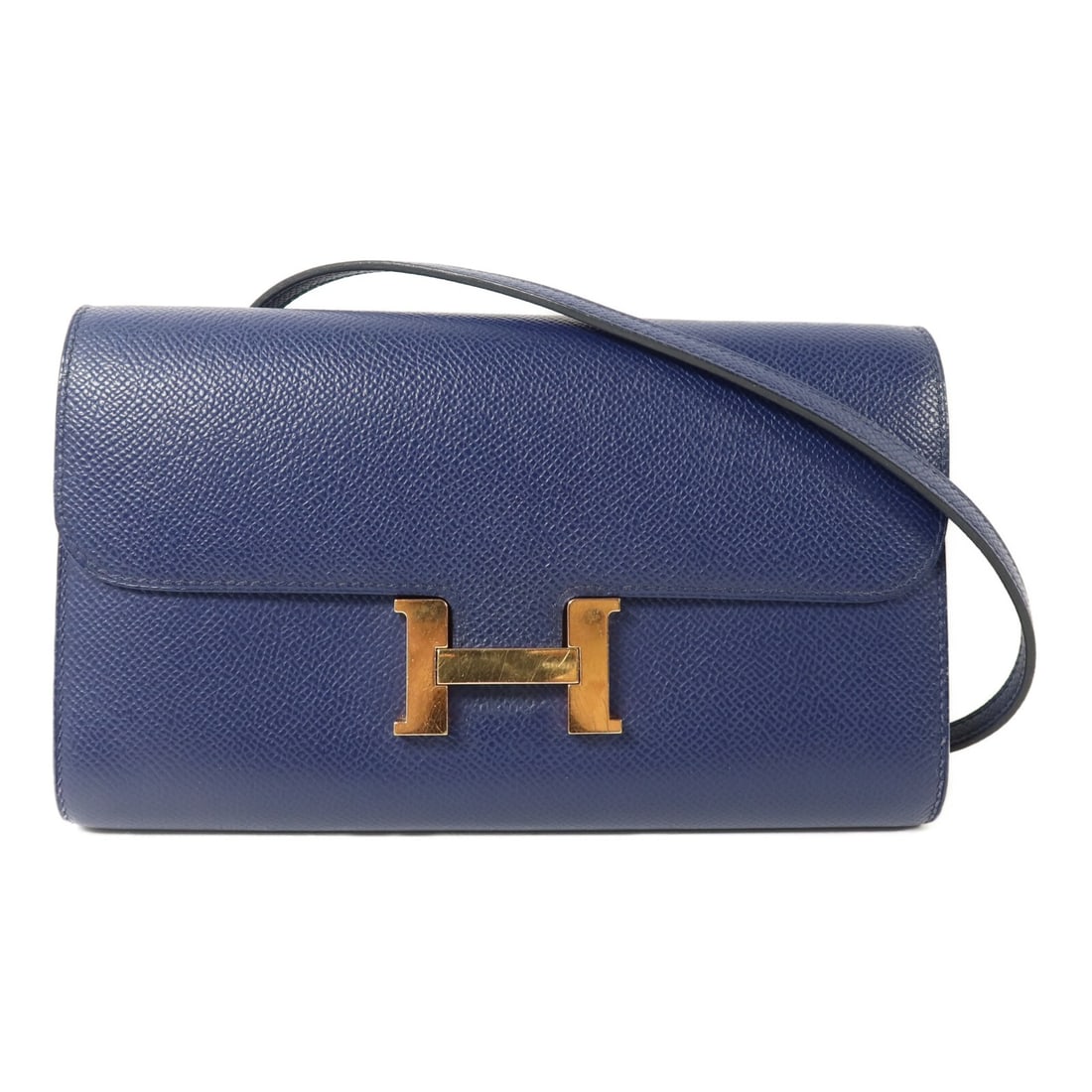 Hermes Constance To Go Epsom Leather Blue Shoulder Bag GHW: Hermes Constance To Go Epsom Leather Blue Shoulder Bag GHW This Hermes Constance To Go shoulder bag is crafted from Epsom calfskin leather in a sophisticated blue shade. Designed for women, the bag fe