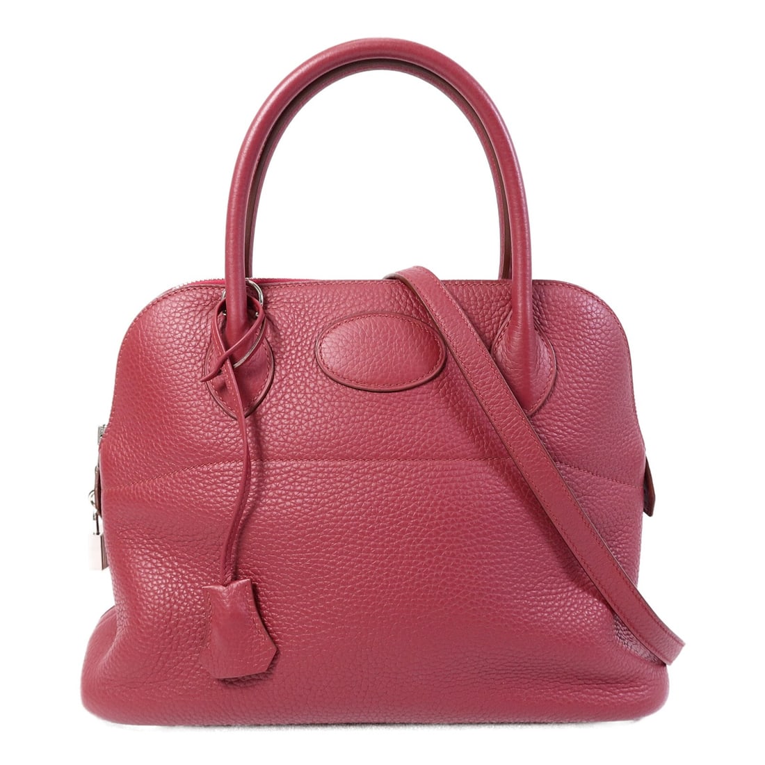 Hermes Bolide 31 Rubis Calfskin 2 Way Shoulder Bag PHW (1 of 15)